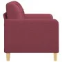 Red fabric 2-seater sofa 120 cm by vidaXL, Sofas - Ref: Foro24-359089, Price: 196,26 €, Discount: %