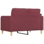 Red fabric 2-seater sofa 120 cm by vidaXL, Sofas - Ref: Foro24-359089, Price: 196,26 €, Discount: %