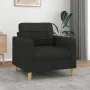Black fabric armchair 60 cm by vidaXL, Sofas - Ref: Foro24-359079, Price: 140,46 €, Discount: %
