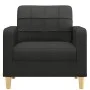 Black fabric armchair 60 cm by vidaXL, Sofas - Ref: Foro24-359079, Price: 140,46 €, Discount: %