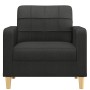 Sillón de tela negro 60 cm