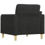 Black fabric armchair 60 cm by vidaXL, Sofas - Ref: Foro24-359079, Price: 140,46 €, Discount: %