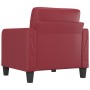 Roter Kunstledersessel 60 cm von vidaXL, Sofas - Ref: Foro24-359110, Preis: 172,11 €, Rabatt: %