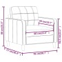 Sillón cuero sintético rojo tinto 60 cm de vidaXL, Sofás - Ref: Foro24-359110, Precio: 172,11 €, Descuento: %