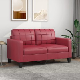 2 seater sofa in wine red synthetic leather 140 cm by vidaXL, Sofas - Ref: Foro24-359120, Price: 259,28 €, Discount: %