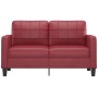 2-Sitzer-Sofa aus weinrotem Kunstleder, 140 cm von vidaXL, Sofas - Ref: Foro24-359120, Preis: 259,28 €, Rabatt: %