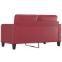 2 seater sofa in wine red synthetic leather 140 cm by vidaXL, Sofas - Ref: Foro24-359120, Price: 259,28 €, Discount: %