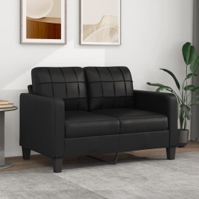 2-Sitzer-Sofa aus schwarzem Kunstleder, 120 cm von vidaXL, Sofas - Ref: Foro24-359112, Preis: 200,09 €, Rabatt: %