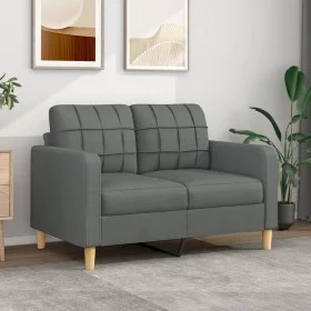 2-seater sofa in dark gray fabric 120 cm by vidaXL, Sofas - Ref: Foro24-359084, Price: 217,88 €, Discount: %