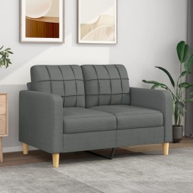 2-Sitzer-Sofa aus dunkelgrauem Stoff, 120 cm von vidaXL, Sofas - Ref: Foro24-359084, Preis: 223,26 €, Rabatt: %