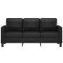 3-seater sofa in black synthetic leather 180 cm by vidaXL, Sofas - Ref: Foro24-359122, Price: 302,04 €, Discount: %