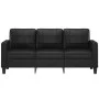 3-seater sofa in black synthetic leather 180 cm by vidaXL, Sofas - Ref: Foro24-359122, Price: 282,17 €, Discount: %