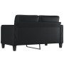 2-Sitzer-Sofa aus schwarzem Kunstleder 140 cm von vidaXL, Sofas - Ref: Foro24-359117, Preis: 231,90 €, Rabatt: %