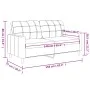2-Sitzer-Sofa aus schwarzem Kunstleder 140 cm von vidaXL, Sofas - Ref: Foro24-359117, Preis: 216,48 €, Rabatt: %
