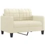 2-seater cream-colored synthetic leather sofa 120 cm by vidaXL, Sofas - Ref: Foro24-359113, Price: 199,90 €, Discount: %