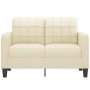 2-seater cream-colored synthetic leather sofa 120 cm by vidaXL, Sofas - Ref: Foro24-359113, Price: 202,32 €, Discount: %