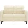2-seater cream-colored synthetic leather sofa 120 cm by vidaXL, Sofas - Ref: Foro24-359113, Price: 199,90 €, Discount: %