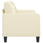 2-seater cream-colored synthetic leather sofa 120 cm by vidaXL, Sofas - Ref: Foro24-359113, Price: 202,32 €, Discount: %