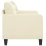 2-seater cream-colored synthetic leather sofa 120 cm by vidaXL, Sofas - Ref: Foro24-359113, Price: 199,90 €, Discount: %