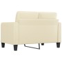 2-seater cream-colored synthetic leather sofa 120 cm by vidaXL, Sofas - Ref: Foro24-359113, Price: 202,32 €, Discount: %