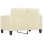 2-seater cream-colored synthetic leather sofa 120 cm by vidaXL, Sofas - Ref: Foro24-359113, Price: 199,90 €, Discount: %