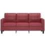Weinrotes 3-Sitzer-Sofa aus Kunstleder, 180 cm von vidaXL, Sofas - Ref: Foro24-359125, Preis: 257,83 €, Rabatt: %