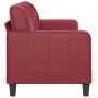 Weinrotes 3-Sitzer-Sofa aus Kunstleder, 180 cm von vidaXL, Sofas - Ref: Foro24-359125, Preis: 257,83 €, Rabatt: %