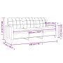 Sofá de 3 plazas de cuero sintético rojo vino 180 cm de vidaXL, Sofás - Ref: Foro24-359125, Precio: 262,72 €, Descuento: %