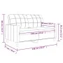 2-Sitzer-Sofa aus Kunstleder in Grau 120 cm von vidaXL, Sofas - Ref: Foro24-359114, Preis: 198,49 €, Rabatt: %
