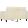 2-seater sofa in cream-colored synthetic leather 140 cm by vidaXL, Sofas - Ref: Foro24-359118, Price: 211,54 €, Discount: %