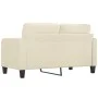 2-seater sofa in cream-colored synthetic leather 140 cm by vidaXL, Sofas - Ref: Foro24-359118, Price: 206,68 €, Discount: %
