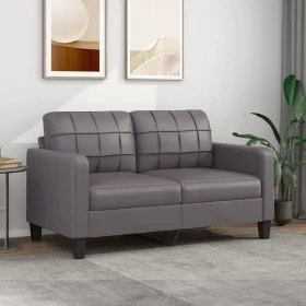 2-Sitzer-Sofa aus grauem Kunstleder, 140 cm von vidaXL, Sofas - Ref: Foro24-359119, Preis: 179,43 €, Rabatt: %