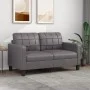 2-Sitzer-Sofa aus grauem Kunstleder, 140 cm von vidaXL, Sofas - Ref: Foro24-359119, Preis: 179,43 €, Rabatt: %