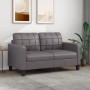 Sofá de 2 plazas de cuero sintético gris 140 cm de vidaXL, Sofás - Ref: Foro24-359119, Precio: 180,76 €, Descuento: %