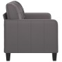 Sofá de 2 plazas de cuero sintético gris 140 cm de vidaXL, Sofás - Ref: Foro24-359119, Precio: 180,76 €, Descuento: %