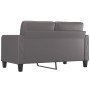 Sofá de 2 plazas de cuero sintético gris 140 cm de vidaXL, Sofás - Ref: Foro24-359119, Precio: 180,76 €, Descuento: %