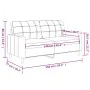2-Sitzer-Sofa aus grauem Kunstleder, 140 cm von vidaXL, Sofas - Ref: Foro24-359119, Preis: 179,43 €, Rabatt: %