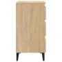 Sonoma oak nightstand and metal legs 40x35x69 cm by vidaXL, Nightstands - Ref: Foro24-805911, Price: 64,09 €, Discount: %