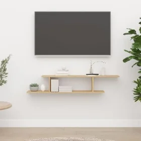 Wandregal für TV Sperrholz Sonoma Eiche 125x18x23cm von vidaXL, Regale und Regale - Ref: Foro24-806992, Preis: 30,31 €, Rabat...
