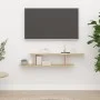 Wandregal für TV Sperrholz Sonoma Eiche 125x18x23cm von vidaXL, Regale und Regale - Ref: Foro24-806992, Preis: 30,31 €, Rabat...