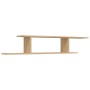 Estante de pared para TV contrachapado roble Sonoma 125x18x23cm