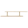 Estante de pared para TV contrachapado roble Sonoma 125x18x23cm