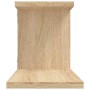 Estante de pared para TV contrachapado roble Sonoma 125x18x23cm