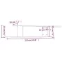 Wandregal für TV Sperrholz Sonoma Eiche 125x18x23cm von vidaXL, Regale und Regale - Ref: Foro24-806992, Preis: 30,31 €, Rabat...