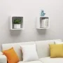Würfelwandregale 2 Einheiten weiß 30x15x30 cm von vidaXL, Regale und Regale - Ref: Foro24-806998, Preis: 30,01 €, Rabatt: %