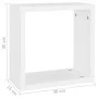 Cube wall shelves 2 units white 30x15x30 cm by vidaXL, Shelves and shelves - Ref: Foro24-806998, Price: 28,60 €, Discount: %