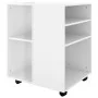 Glänzend weißer Sperrholz-Rollenschrank, 60 x 53 x 72 cm von vidaXL, Schließfächer und Lagerschränke - Ref: Foro24-808464, Pr...