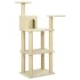 Cat scratching post with cream sisal posts 118.5 cm by vidaXL, Cat furniture - Ref: Foro24-171427, Price: 49,04 €, Discount: %