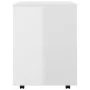 Glossy white plywood wheel cabinet 60x53x72cm by vidaXL, Lockers and storage cabinets - Ref: Foro24-808464, Price: 100,35 €, ...