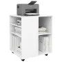 Glänzend weißer Sperrholz-Rollenschrank, 60 x 53 x 72 cm von vidaXL, Schließfächer und Lagerschränke - Ref: Foro24-808464, Pr...